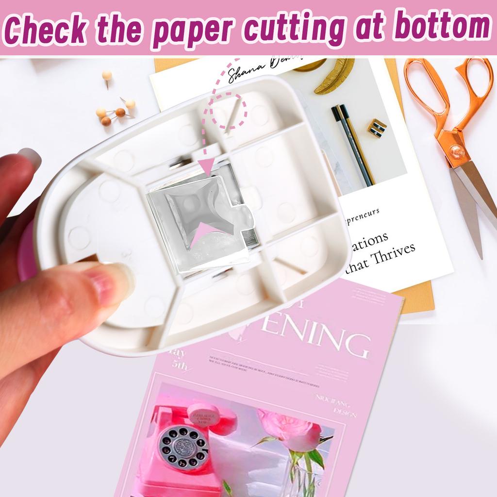 Bastel-Ecke Deko Spitze Stanzer Abrunder Stanzer Papierschneider 3 in 1 Loch Papierschneider Etikett 3 in 1 für Scrapbooking Kartenherstellung