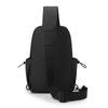 Sleek Black Sling Bag Men's Waterproof Crossbody Chest Bag for Casual Travel & Daily Use