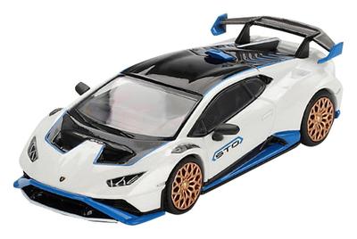 MINI GT Maßstab Lamborghini Huracan STO Bianco Asopo Fertigprodukt 1/64 (Weiß) (Linkslenker) MGT00788-L