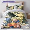 Set Copripiumino Trapuntato con Fantasia Cartone Animato Federa Decorazione per la Casa Regalo di Compleanno (1 * copripiumino + 2 * federa, senza nucleo)