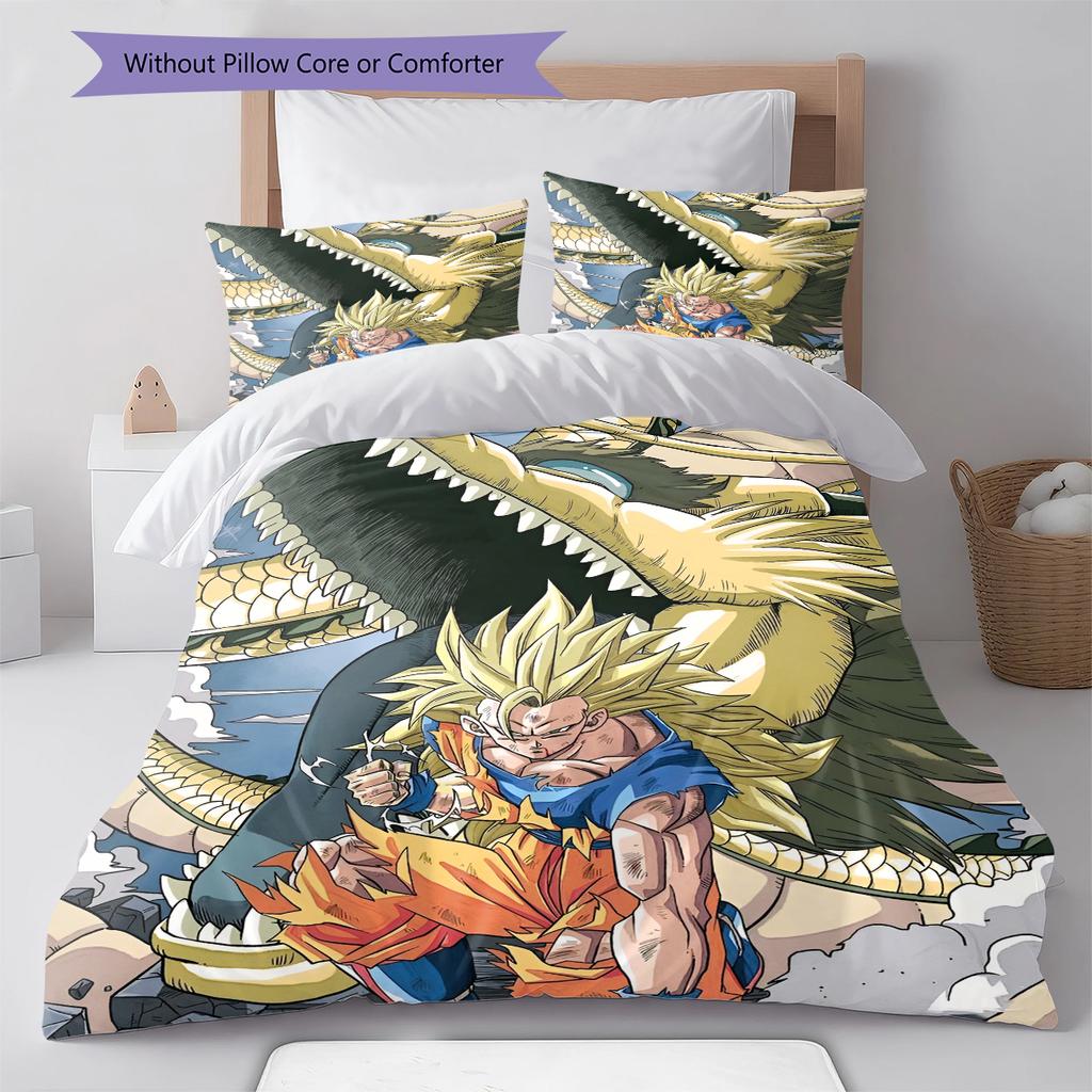 Set Copripiumino Trapuntato con Fantasia Cartone Animato Federa Decorazione per la Casa Regalo di Compleanno (1 * copripiumino + 2 * federa, senza nucleo)