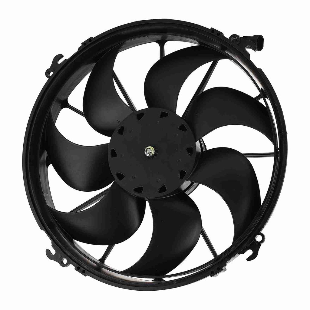24V Car Cooling Air Fan 7 Blades 160W Power Heat Dissipation Black for Buses Trucks