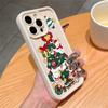 INS wind Christmas tree decoration iPhone11/12 iPhone case 13/14/15 anti-drop shock absorption 16ProMax