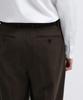 Musinsa Standard Real Wide Hidden Banding Slacks [Dark Brown]