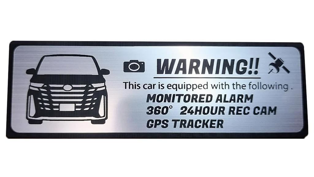 [Honami Works] 40 Series VELLFIRE Toyota Security Emblem Sticker 24-hour monitoring GPS tracker