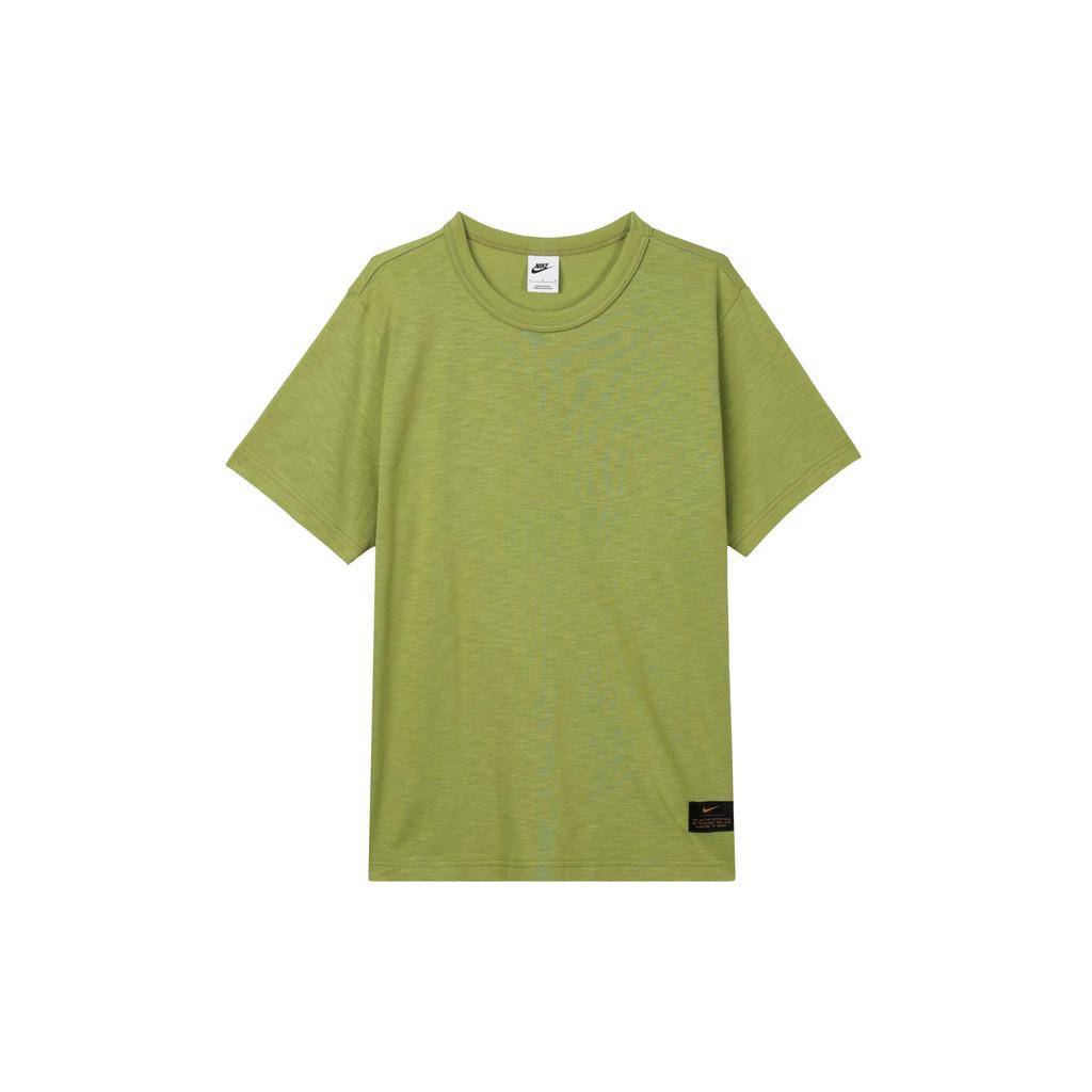 Nike Solid Color Crew Neck Casual Short Sleeve T-Shirt Men Tops Pear-Green FN2646-377