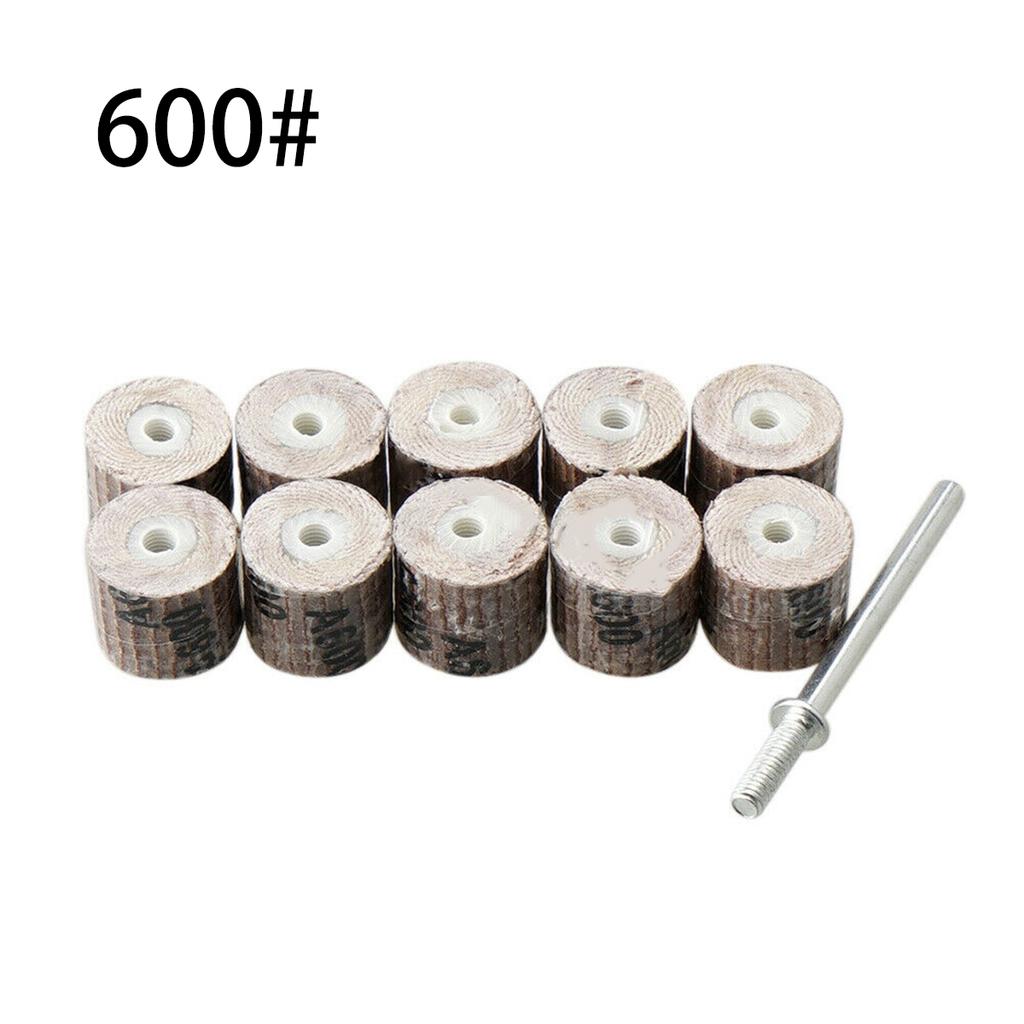 10Pcs 12mm Flap Wheel Sandpaper Sanding Disc Grinding 80600 Grit
