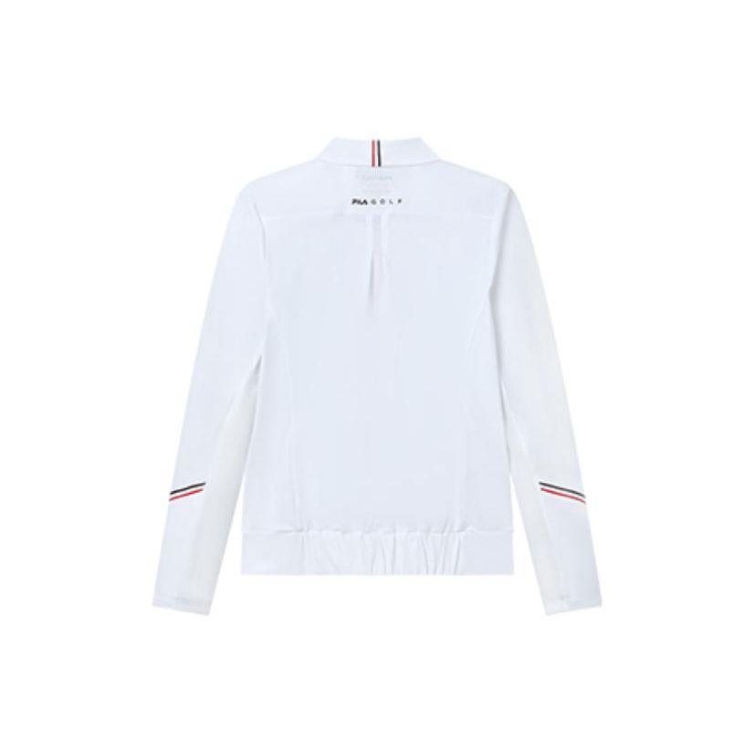 FILA UV Resistant Solid Color Sports Jacket Women jackets Jade-White A11W225504FWT