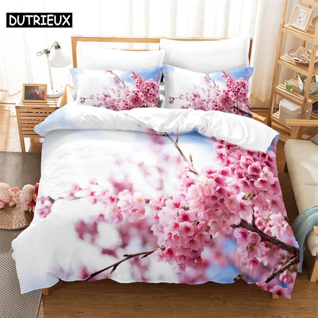 

Comforter Fresh Flowers Queen Bedding Set Kids Bedroom Bed Set Comforter Set King Size Bedding Sets Comforter (quilt)-EU Single(135*200cm)3pcs