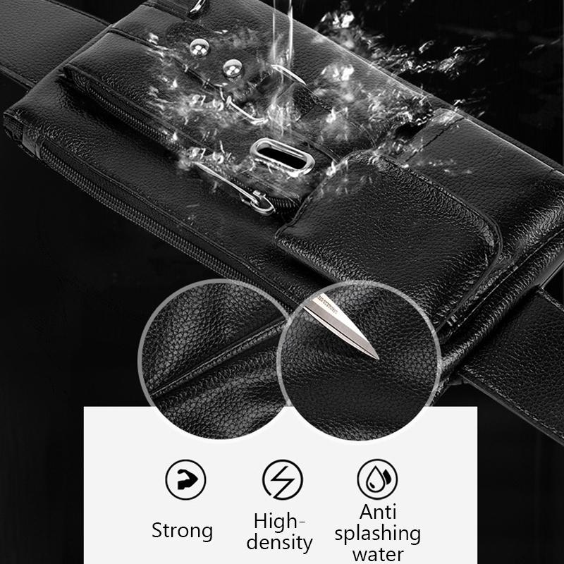 Brand Unisex Single-Shoulder Multi-Function Large-Capacity Waist Bag Men'S Chest Bag Casual Messenger Bag Wallet