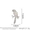 New Exquisite And Cute Design Parrot Brooch Simple And Fashionable Animal Brooch Suit Accessories Female Gift