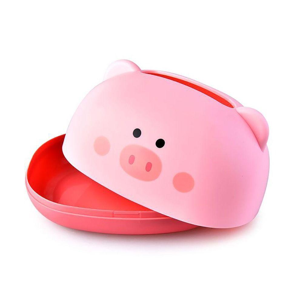 1Pcs Storage Box Tissue Box Pig Bear Wet Wipes Case Dispenser Creative Napkin Holder