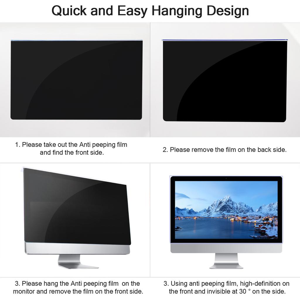 Universal Anti Peeping Screen Protector 12.5 32 Inches Blue Light Blocking Monitor Filter for Computer Laptop Frame