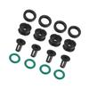 Motoforti Fuel Injector O Rings Seals with Micro Filters Fuel Injector Repair Kit for Suzuki GSXR 600 750 1000 Hayabusa GSX1300 Rubber Black (Set of