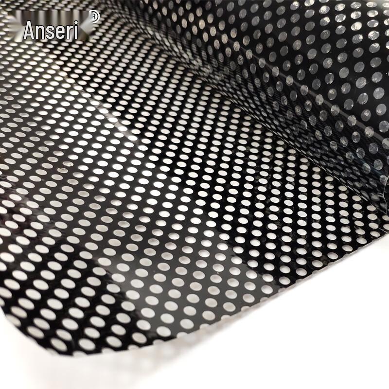 Black Mesh Office Window Film