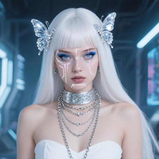 4 Stück K-Pop Temporäre Tattoos Rollenspiel Tattoo Aufkleber Wasserdicht Körperkunst Realistisch Party Cosplay Kostüm Requisiten