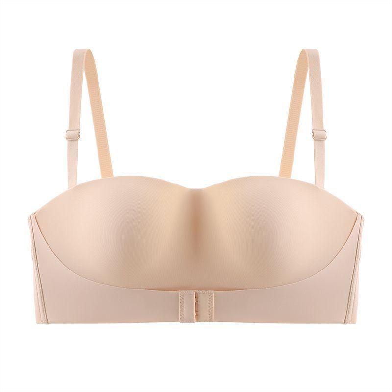 Push Up Bra for Women Seamless With Out Straps Bras Invisible Underwear Comfortable Solid Color Strapless Bralette