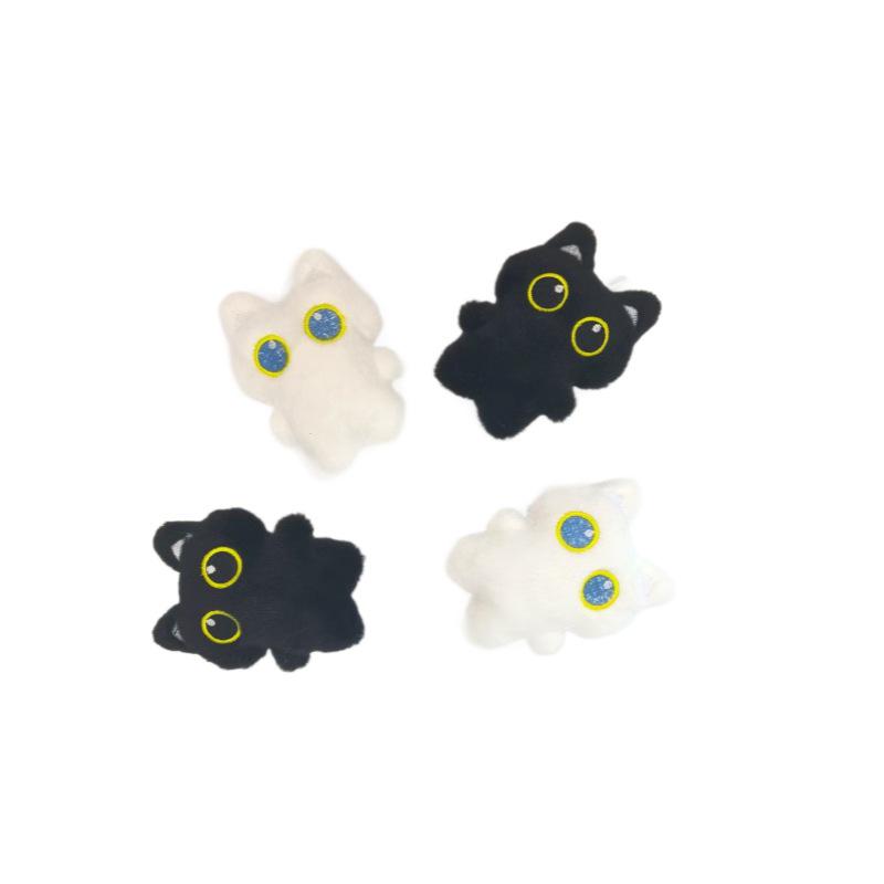 Black Cat Plush Keychain - Cute Ornament & Creative Doll for Girls