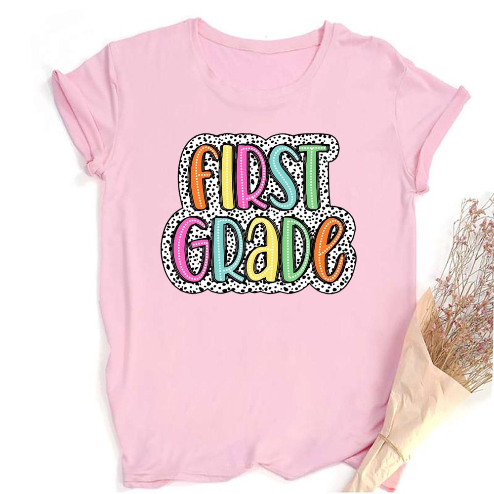 First Grade Teachers T Shirt Teachers Day Appreciation Gift Summer Casual Round Neck Top Back To School Shirt Gift for Teacher