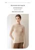 Women's Cross-border Striped Cashmere Knit Slim-fit Sweater, Half-high Neck