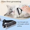 Double Sided Stainless Steel Pet Deshedding Brush Dog Grooming Comb for Shedding And Dematting - Efficient Pet Care Tool