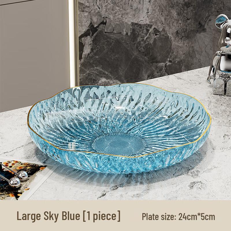 KANGMO Luxury Stainless Steel 3-Compartment Serving Platter