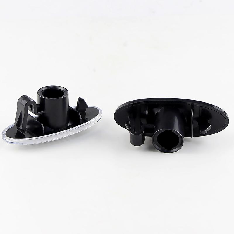 2PCS No Bulbs Car Fender Side Marker Light Casing, Only Covers for Nissan Qashqai X-trail Leaf Cube Navara D22 Terrano Peugeot