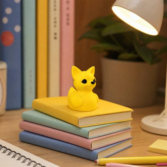 3D Printed Duck Figurine, Funny Cat/Dog/Lamb Duck Statue, Cute Animal Desktop Ornament for Office, Home Decor, Car Dashboard Accessory