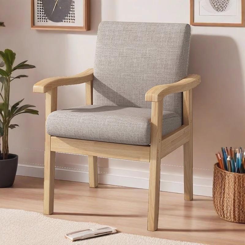 Modern Wood Dining Chair ,Simple Nordic Reclining Chairs, Study Armchair, Lounge Chair ,Hotel and Restaurant Chairs