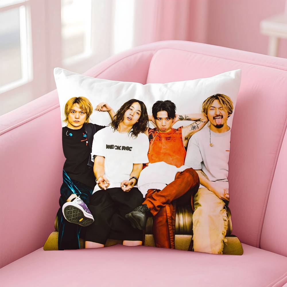 One Okband O-One Ok R-Rock Ambitions Pillow Case Pattern Printing Pillowcase Living Room Sofa Cushion Cover Bedroom Room Decor