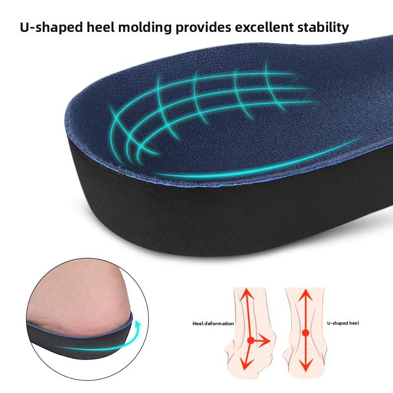 Inner Eight-character Arch Flat Foot Correction Insole Arch Support Sports Insole EVA Breathable Shock Absorption Full Pad