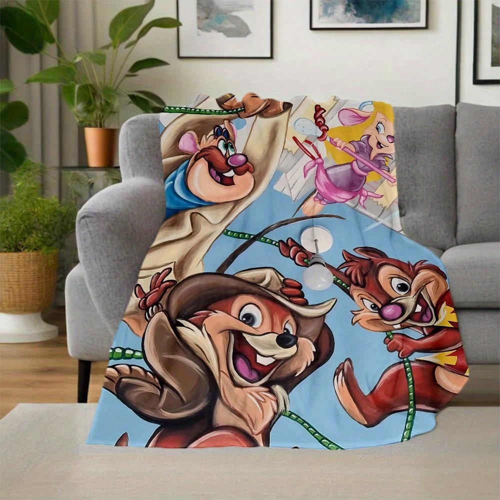1pc, Chip 'n Dale and Friends Blanket Cute Home Decor for All Seasons Perfect Gift for Animal Lovers Soft Throw Blanket Ideal for