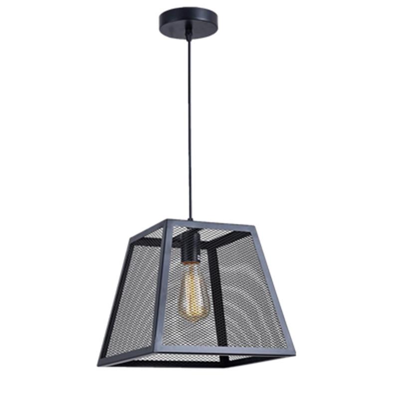 Retro Industrial Pendant Light: American Country Style Wrought Iron Small Lamp for Bars & Cafes