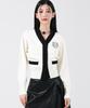 Avandress Savel Hidden Button Cardigan Ivory