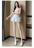 Women's High-Waist Pleated A-Line Skirt - School Style, Spring/Summer