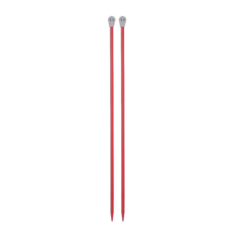 2Pcs/set 35cm 2.0-12mm Single Pointed Knitting Needles Pins Straight Aluminum DIY Weaving Tool Long Sweater Scarf Needle