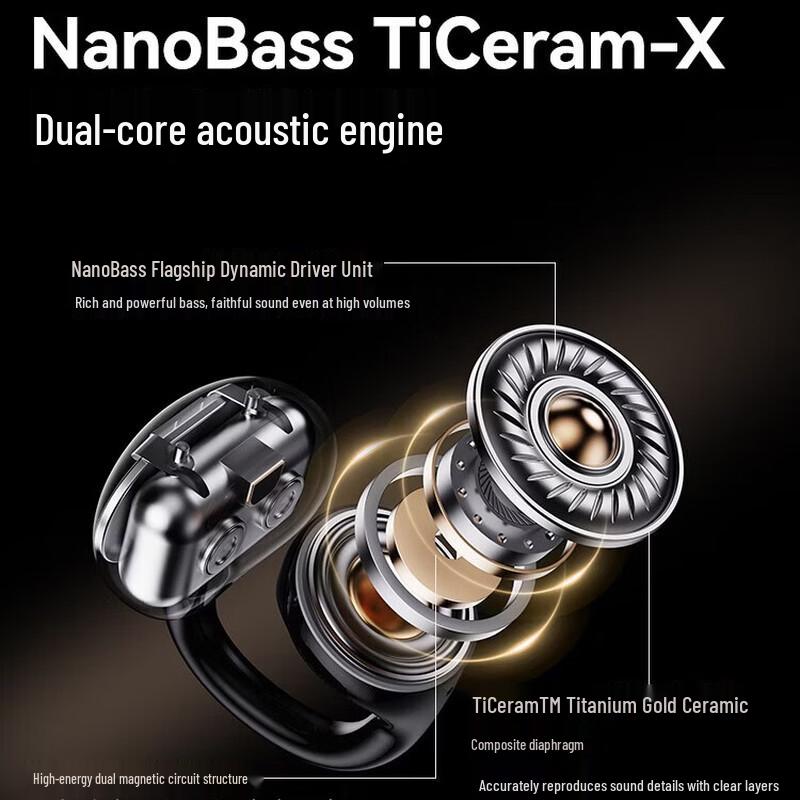 Nankanda Clip Super2 Open-Ear AI Translation Bluetooth Headset