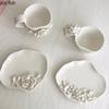 Pure Handmade Flower Shaped Ceramic Mugs Rose Coffee Cup Water Cup Afternoon Tea Cups Milk Mug Breakfast Cups Tea Mug