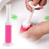 Toilet Cleaner Gel Fresh Flower Toilet Gel Stamp Stops Air Scent Deodorant Bowl and Limescale Freshening Toilet with Stains G4C8