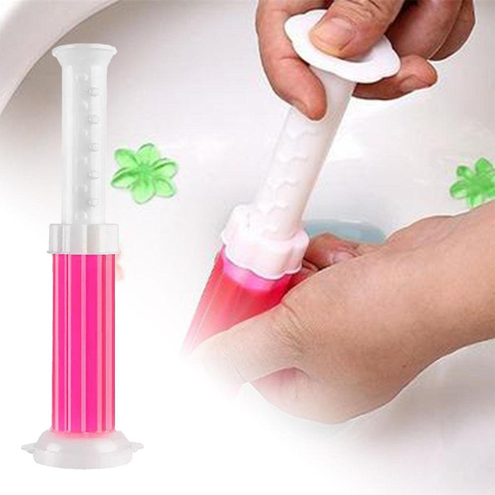 Toilet Cleaner Gel Fresh Flower Toilet Gel Stamp Stops Air Scent Deodorant Bowl and Limescale Freshening Toilet with Stains G4C8