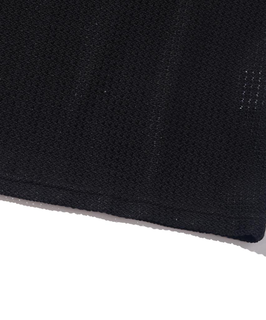 OTHERFITS Summer Mesh Open Collar Knit (Black)
