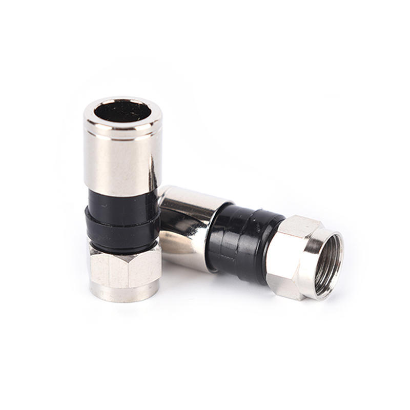 10 Pcs Rg6 F Type Compression 2.7Cm High Quality Snap Seal Plug Connector