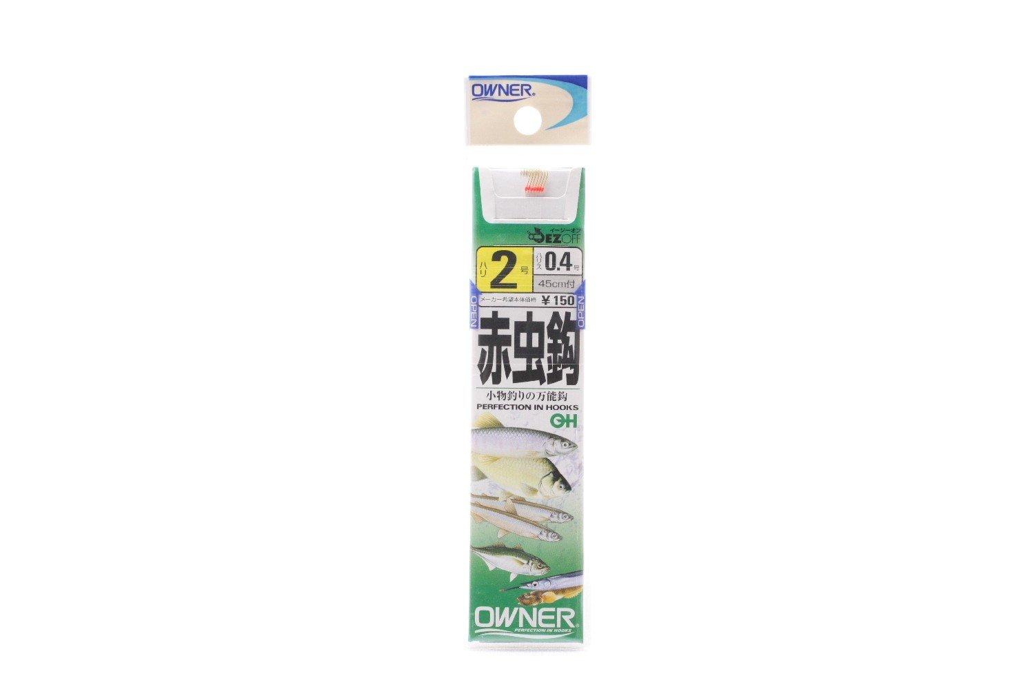 

OWNER With thread 20021 Red insect hook 2-0.4