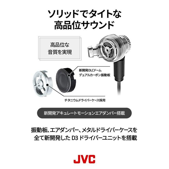 JVC HA-FD01 Canal-Type Earphones CLASS-S SOLIDEGE - Silver