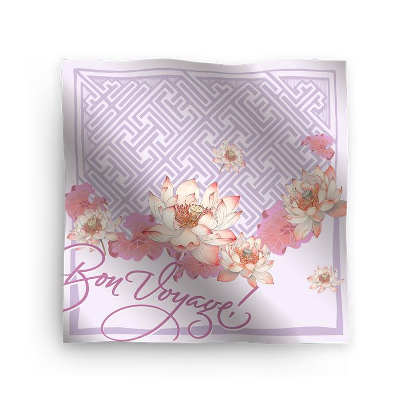 Wanshili Double-Sided Printed Square Scarf