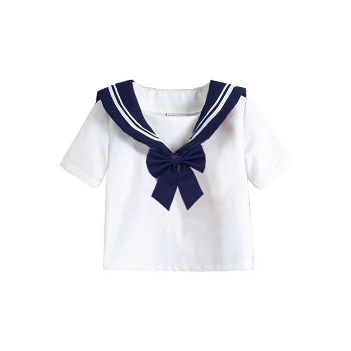 Girls Uniform Suit Pleated Skirt Children's Sailor Suit Academy Style Elementary School Performance Suit