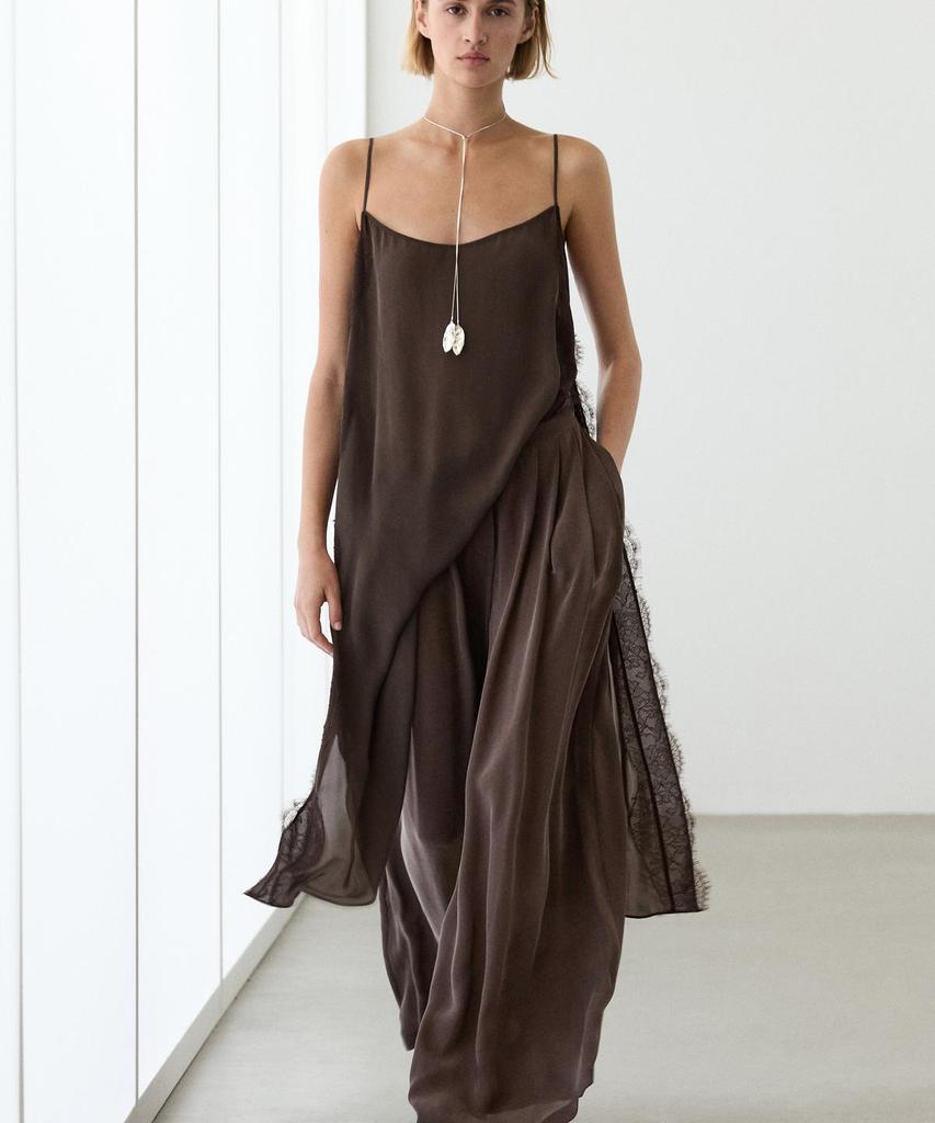 Masimodutti Fluid Skirt Pants Total Look