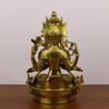 Koppar Nepalesisk Buddha-staty Fyraarmad Guanyin Buddha-staty Heminredning