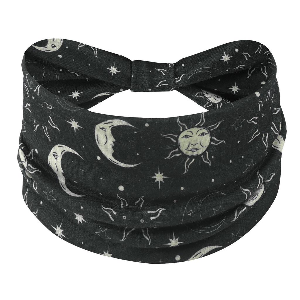 Cross-Border Women's Cotton Yoga Headband - Elastic, Sweat-Absorbing, Fashionable