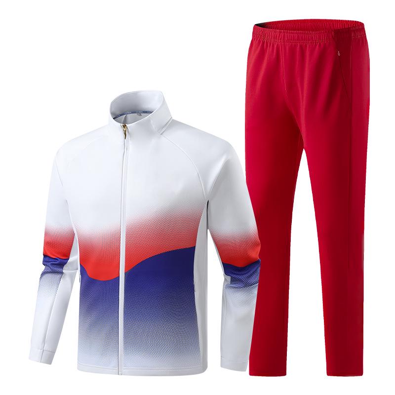 Spring & Autumn Casual Sports Suit: Parent-Child, Student & Team Uniform Jacket 130cm красный/белый